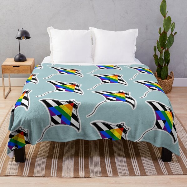 Item preview, Pride Mantaray Ally Flag designed and sold by perpetuallyConf.