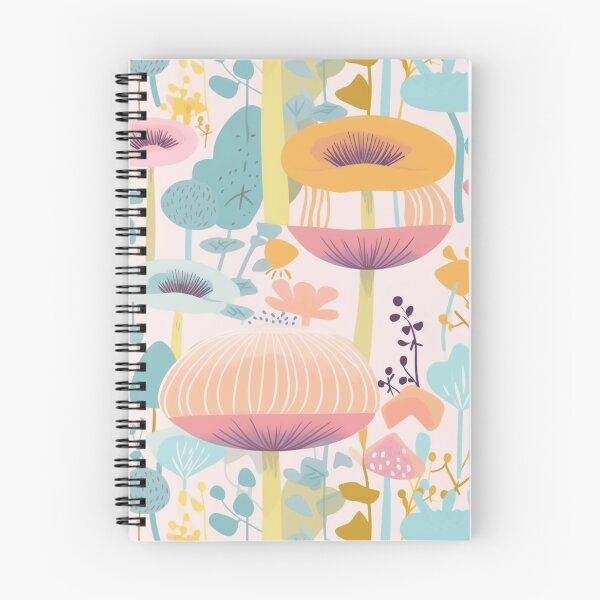 Item preview, Midcentury Modern Pastel Garden seamless pattern designed and sold by EmmaFinchDesign.