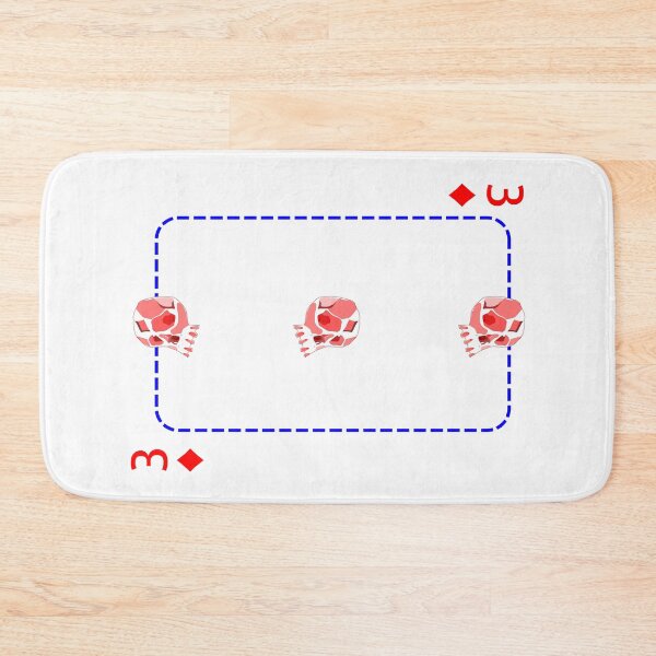 Item preview, 3 of diamonds designed and sold by m-yoga-store.