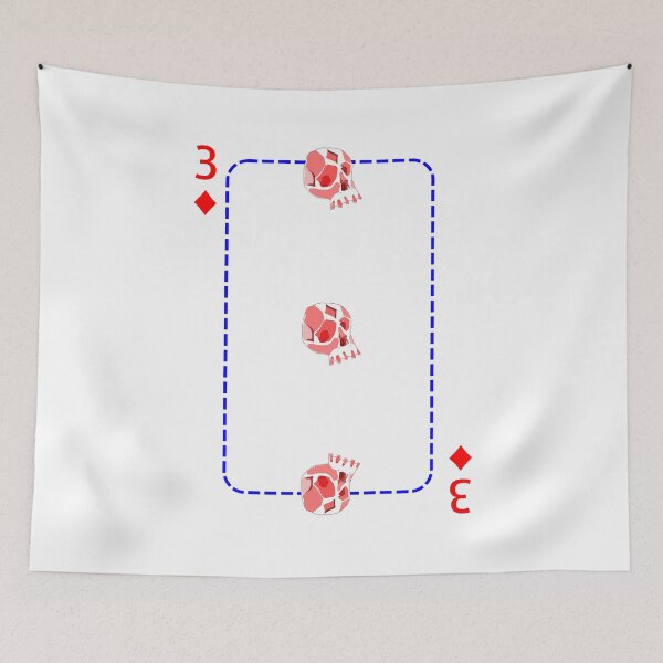 Item preview, 3 of diamonds designed and sold by m-yoga-store.