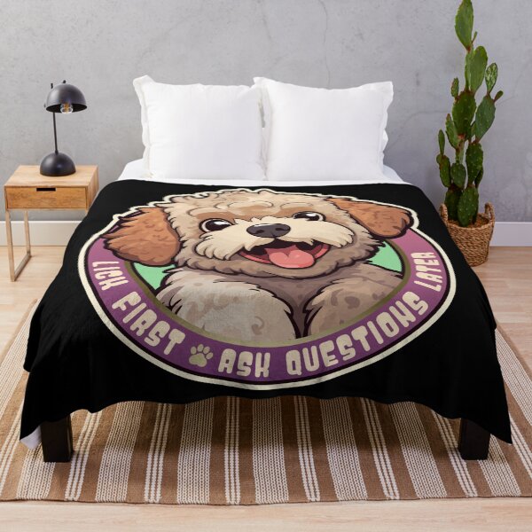 Item preview, Lagotto Romagnolo Dog Funny Lick First, Ask Questions Later designed and sold by danielliamgill.