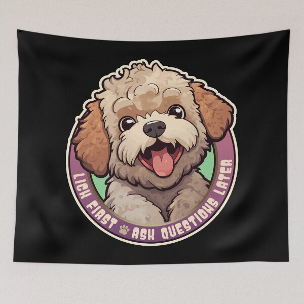 Item preview, Lagotto Romagnolo Dog Funny Lick First, Ask Questions Later designed and sold by danielliamgill.
