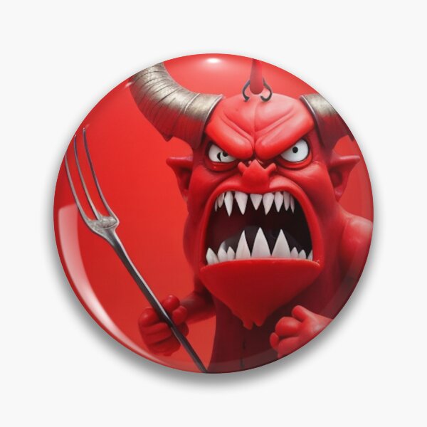 Item preview, A Red Devil with Pitchfork designed and sold by artwealllove.