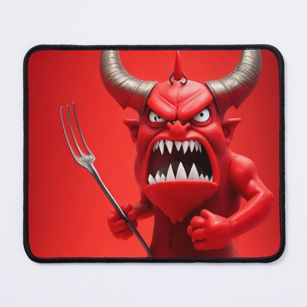 Item preview, A Red Devil with Pitchfork designed and sold by artwealllove.