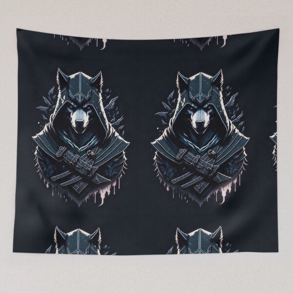 Item preview, Wolf Warrior Assassin Animal designed and sold by druidwolfart.