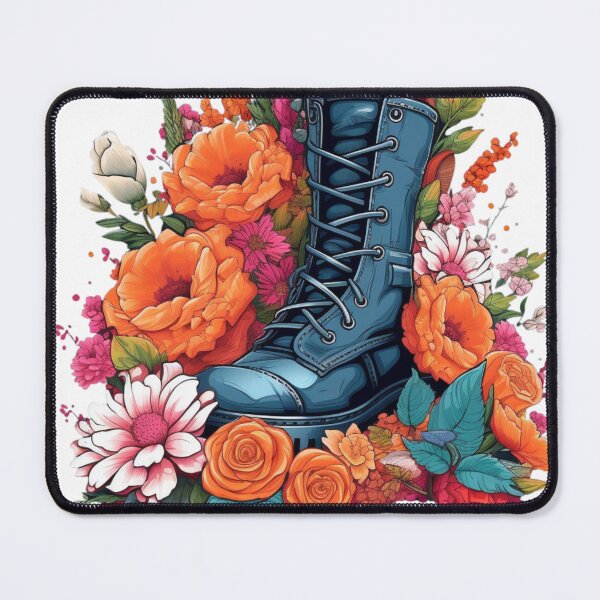 Item preview, Floral boots designed and sold by MondragonStudio.