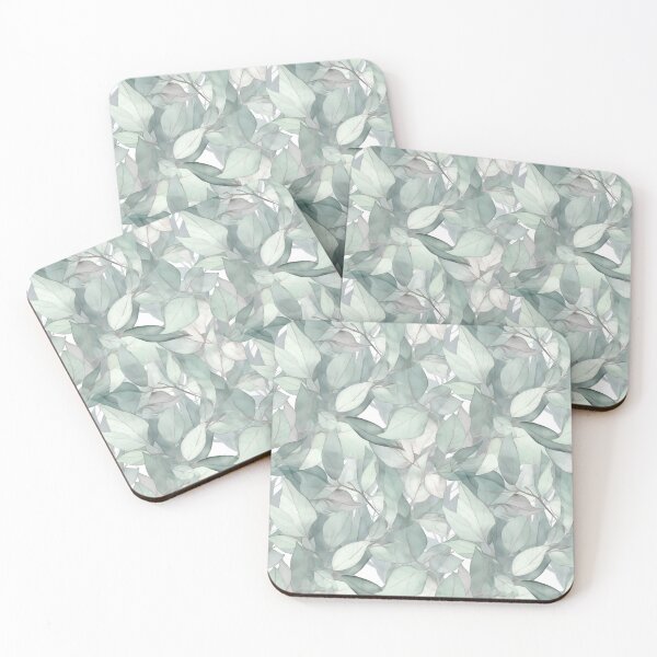 Item preview, Shades of Green Eucalyptus Leafy Eucalyptus Pattern designed and sold by sandy3105.