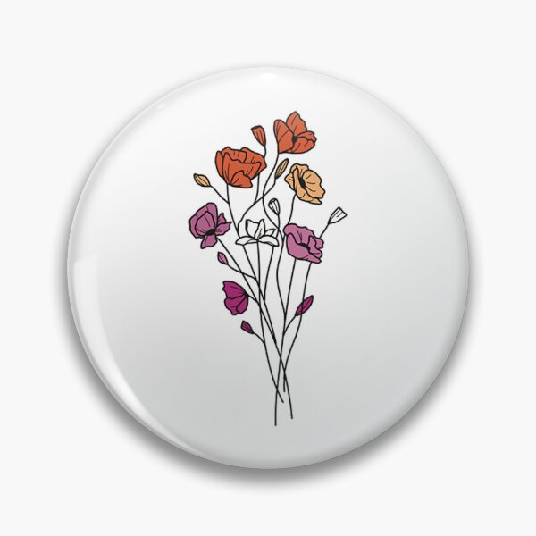 Item preview, subtle lesbian pride flowers designed and sold by couworth3.
