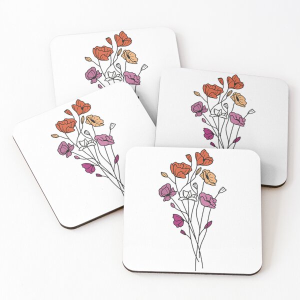 Item preview, subtle lesbian pride flowers designed and sold by couworth3.