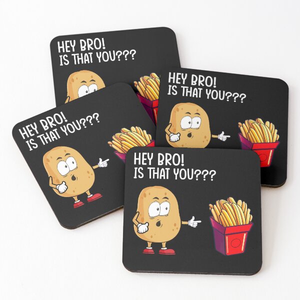 Item preview, Hey Bro Potato and French Fries - Funny designed and sold by motivationalsw.