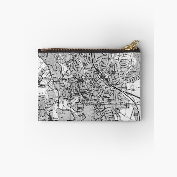 Item preview, Vintage Map of Hanover Germany (1895) BW designed and sold by BravuraMedia.