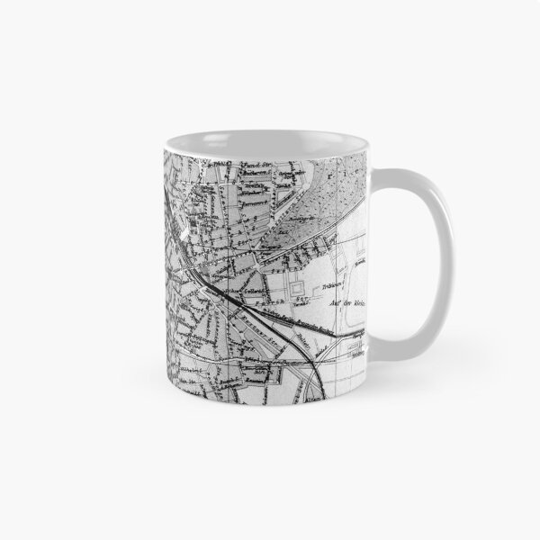 Item preview, Vintage Map of Hanover Germany (1895) BW designed and sold by BravuraMedia.