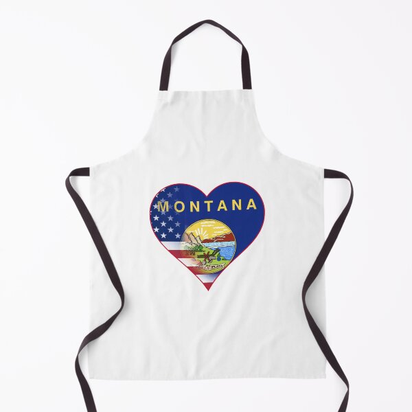 Item preview, State of Montana Flag and American Flag Fusion Design designed and sold by Gsallicat.
