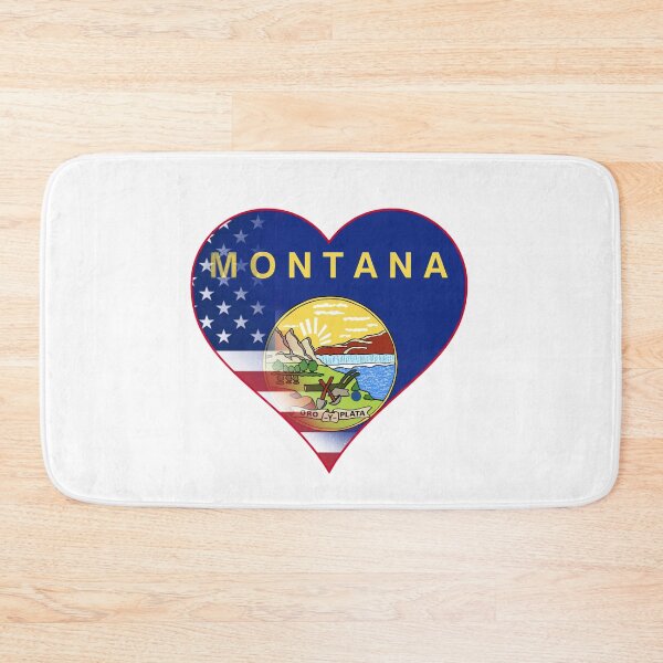 Item preview, State of Montana Flag and American Flag Fusion Design designed and sold by Gsallicat.