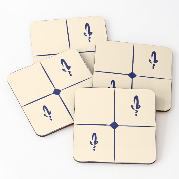 Item preview, Fluer de Tile (navy) designed and sold by TeefGape.