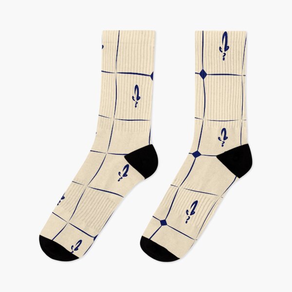 Item preview, Fluer de Tile (navy) designed and sold by TeefGape.