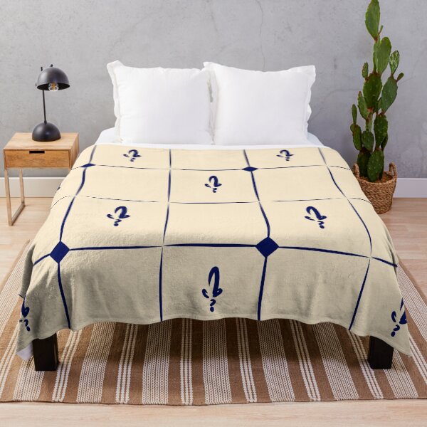 Item preview, Fluer de Tile (navy) designed and sold by TeefGape.