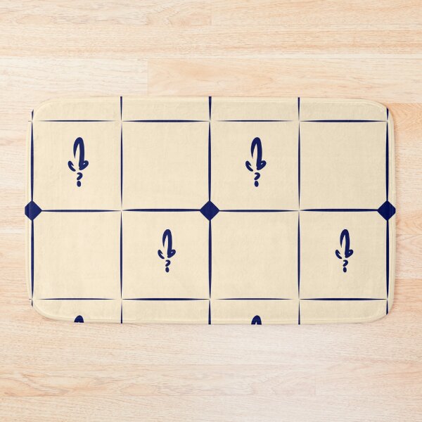 Item preview, Fluer de Tile (navy) designed and sold by TeefGape.