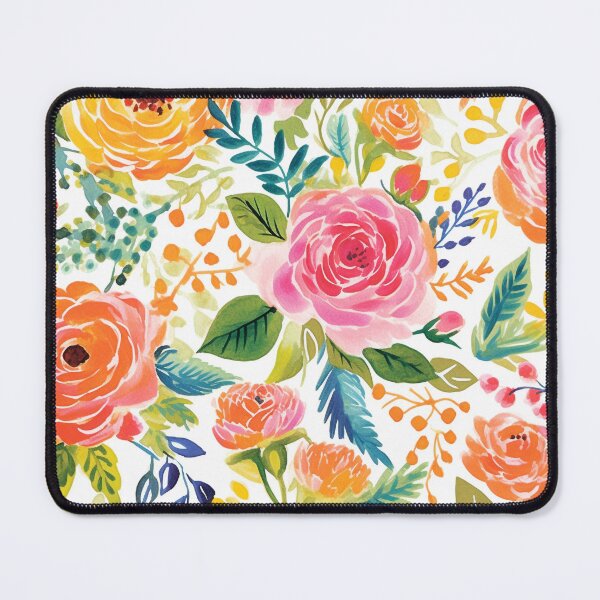 Item preview, Vibrant Watercolor Rose Garden Illustration - Floral Art designed and sold by HibouMagique.