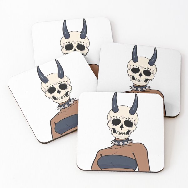 Item preview, skeleton head of girl t shirt designed and sold by HelloWorldRei.