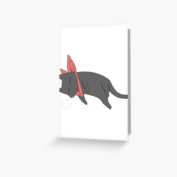 Sakamoto Cat from Nichijou Postcard for Sale by pamakima