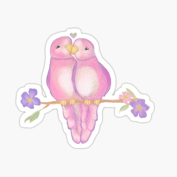 Item preview, Two Pink Lovebirds  designed and sold by phonglieng.