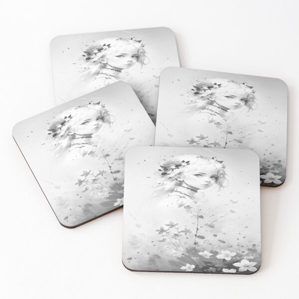 Item preview, Female Girl in Black White and Gray Tones designed and sold by deniselynnimage.