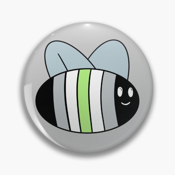 Artikelvorschau, Biene mit Agender-Flagge entworfen und verkauft von bookwoof.