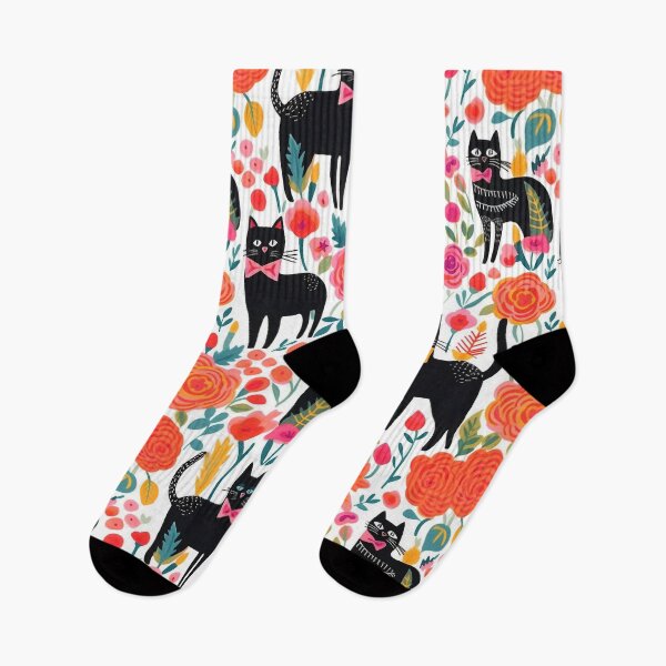 Item preview, Cats in a Serene Watercolor Garden Illustration designed and sold by HibouMagique.