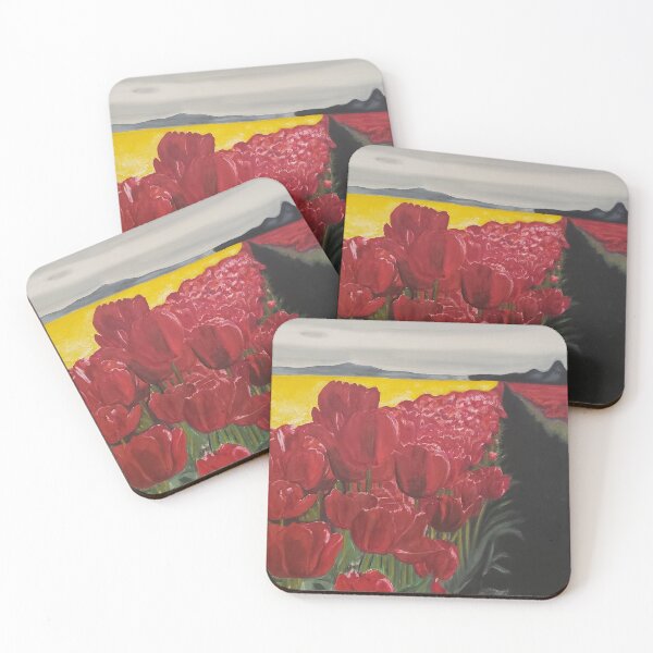 Item preview, Red Tulip Field designed and sold by alsbydesign.