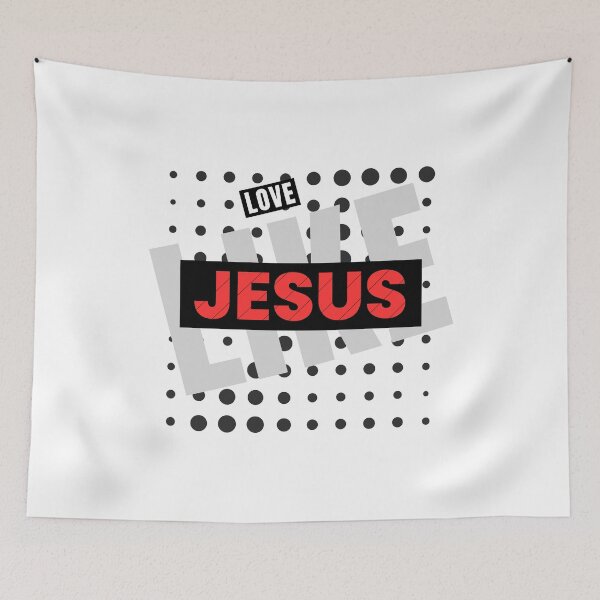 Item preview, Love Like Jesus Typography designed and sold by indepthdesigns.