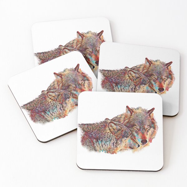 Item preview, Two Wolves Showing Affection designed and sold by agross521.
