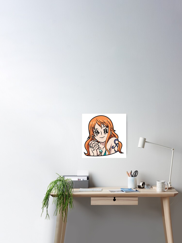 Anime 1-Piece Poster Canvas Wall Art Beautiful Girl Nami's Head