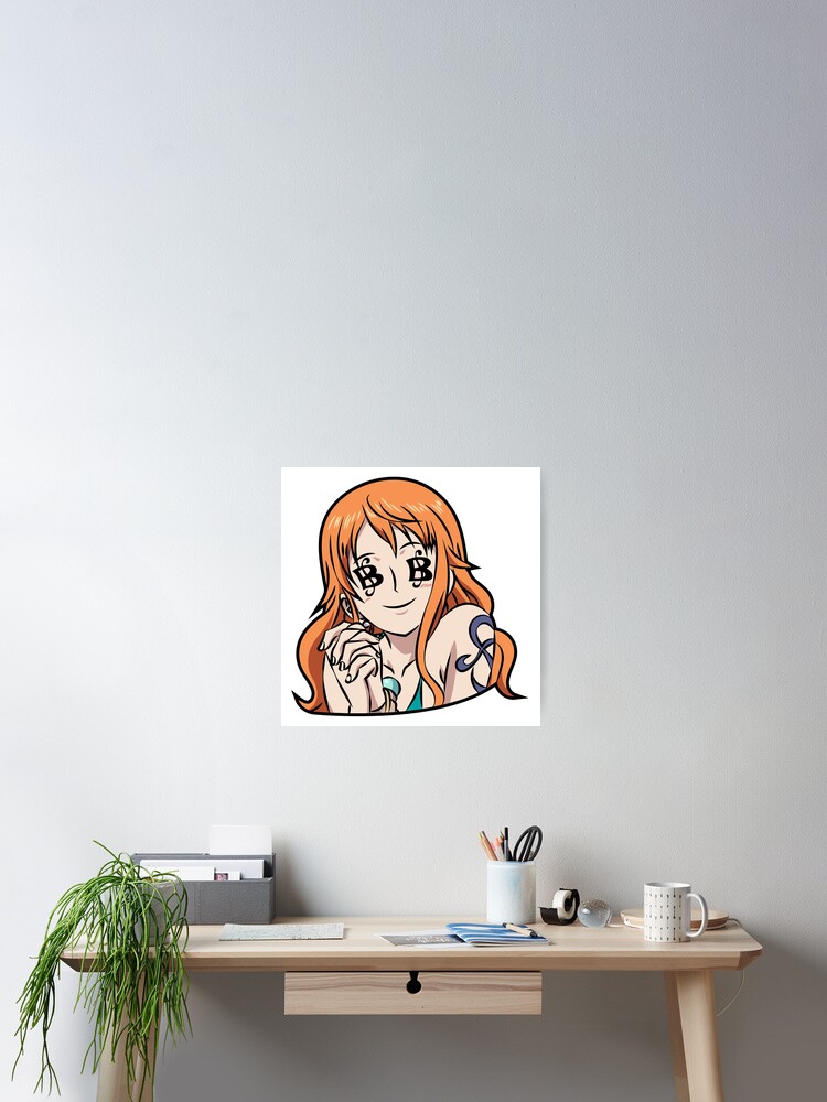 Anime 1-Piece Poster Canvas Wall Art Beautiful Girl Nami's Head