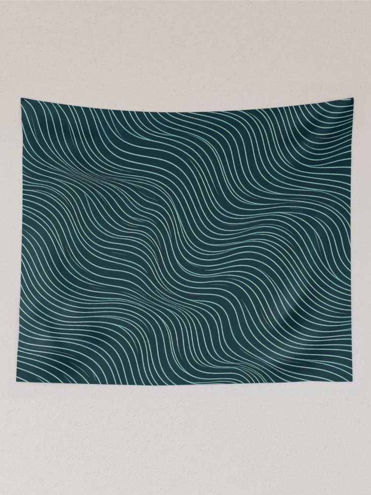 Thumbnail 2 of 3, Tapestry, Abstract Waves designed and sold by InfinityPattern.