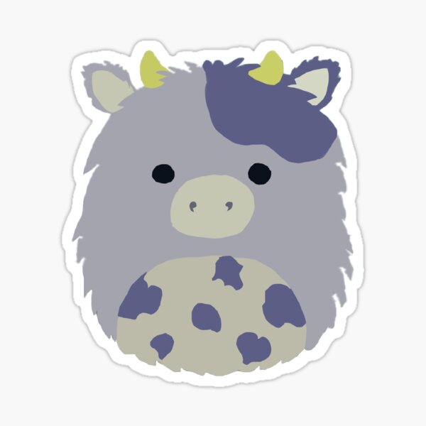 Item preview, Circle Cow (purple/fuzzy) designed and sold by Mikaela Dawn.