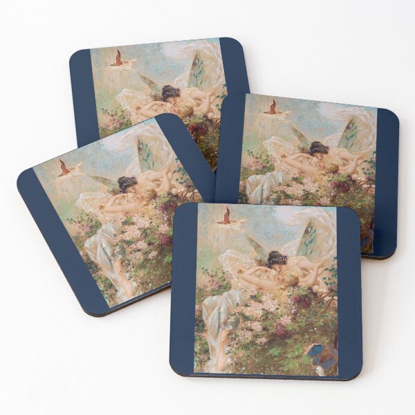 Item preview, Two Fairies Embracing in a Landscape designed and sold by miccoby4.