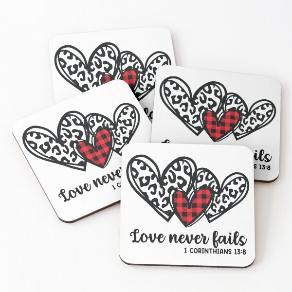 Item preview, Love Never Fails 1 Corinthians 13:8 designed and sold by simmoredsign.