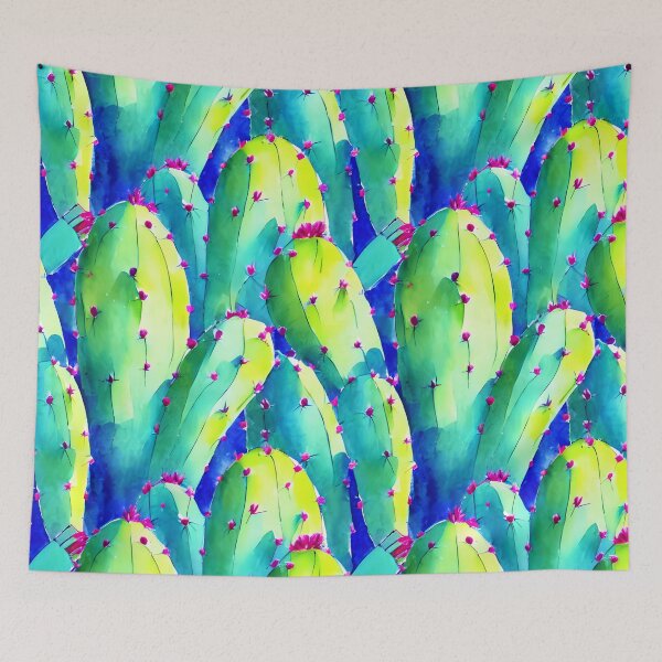 Item preview, Cactus Forest in flower designed and sold by WallabyJelly.