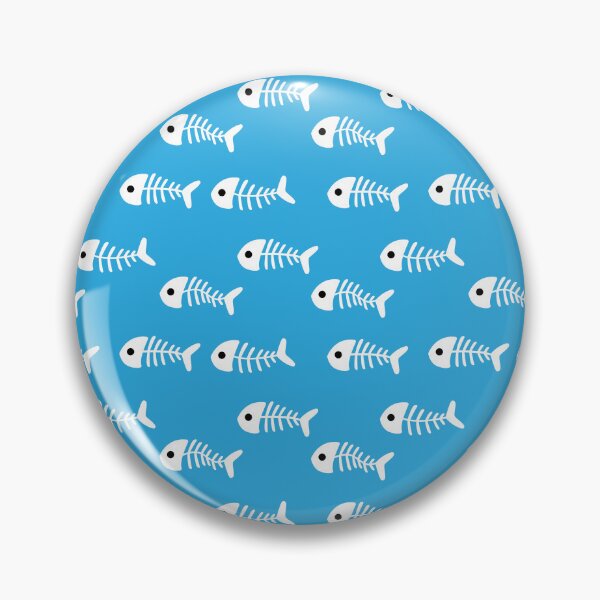 Item preview, White Fish Bone Blue Pattern designed and sold by Moyanana.
