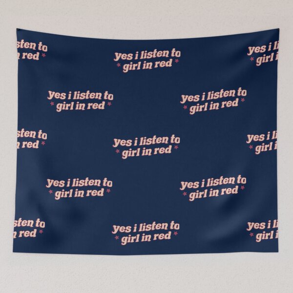 Item preview, yes I listen to girl in red designed and sold by miccoby4.