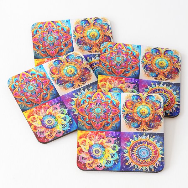 Item preview, Colorful and vibrant mandala art pattern designed and sold by Earth Nature Creations.