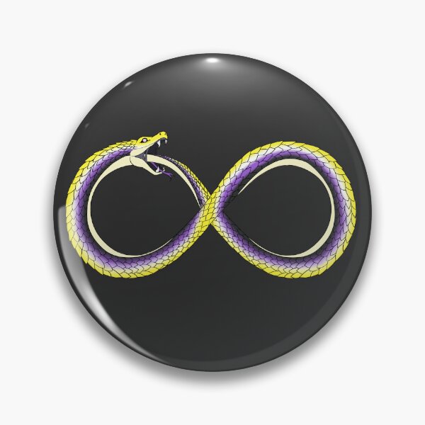 Item preview, Non-binary Pride Serpent designed and sold by marsthefool.