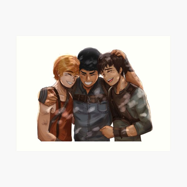 Newt, Minho and Thomas Art Print