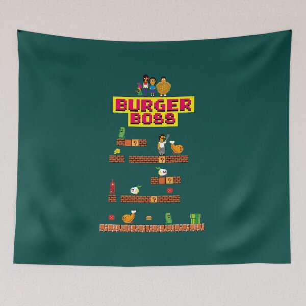 Item preview, Burger Boss pixel art designed and sold by AngelynAllai.