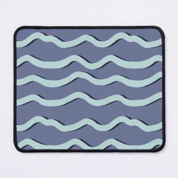 Item preview, Wavy Stripes Purple, Teal and Navy designed and sold by AnchoredMae.