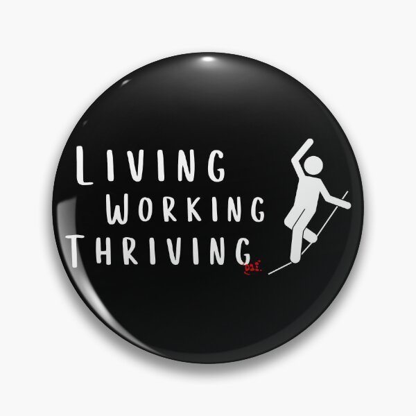 Item preview, Living, Working, Thriving (dark) / RoYuMi designed and sold by royumi.