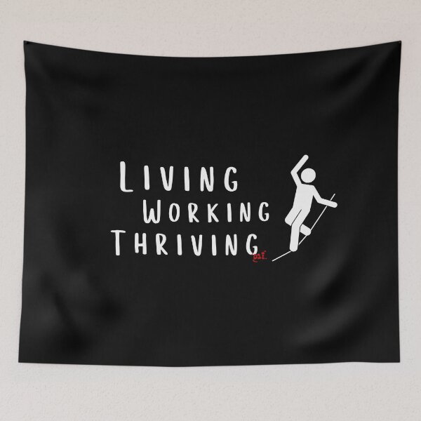 Item preview, Living, Working, Thriving (dark) / RoYuMi designed and sold by royumi.