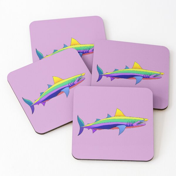 Item preview, Vibrant Depths - Rainbow Pride Shark designed and sold by Dreadfools.