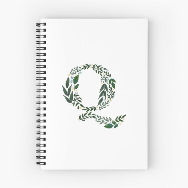 Aperçu de l'œuvre Q floral - Q initial créée et vendue par CreativeMisc.